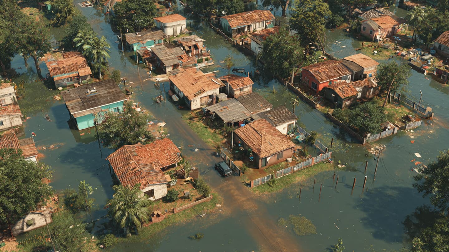Where the Wind Pressed Against Darkened Homes, Southern Paraguay Endured a Difficult Night Beneath Rain Where the Wind Pressed Against Darkened Homes, Southern Paraguay Endured a Difficult Night Beneath Rain
