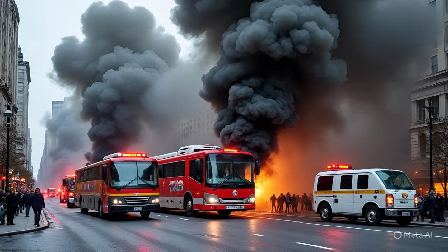 When routine pauses, a column of smoke briefly rewrites the city’s rhythm When routine pauses, a column of smoke briefly rewrites the city’s rhythm