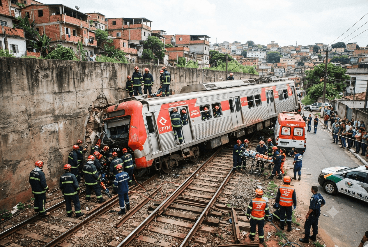 São Paulo Tragedy: Express Train Derailment Kills Two and Disrupts Commuter Networks Across Brazil São Paulo Tragedy: Express Train Derailment Kills Two and Disrupts Commuter Networks Across Brazil