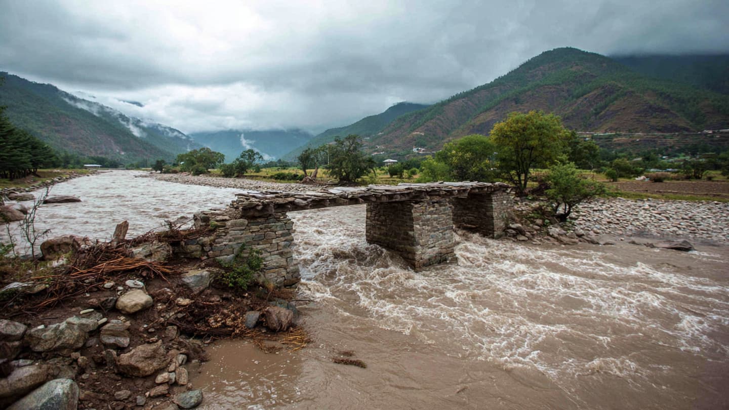 Through Rain-Soaked Hills and Fractured Bridges, Southern Bhutan Watches Waters Rearrange Familiar Roads Through Rain-Soaked Hills and Fractured Bridges, Southern Bhutan Watches Waters Rearrange Familiar Roads