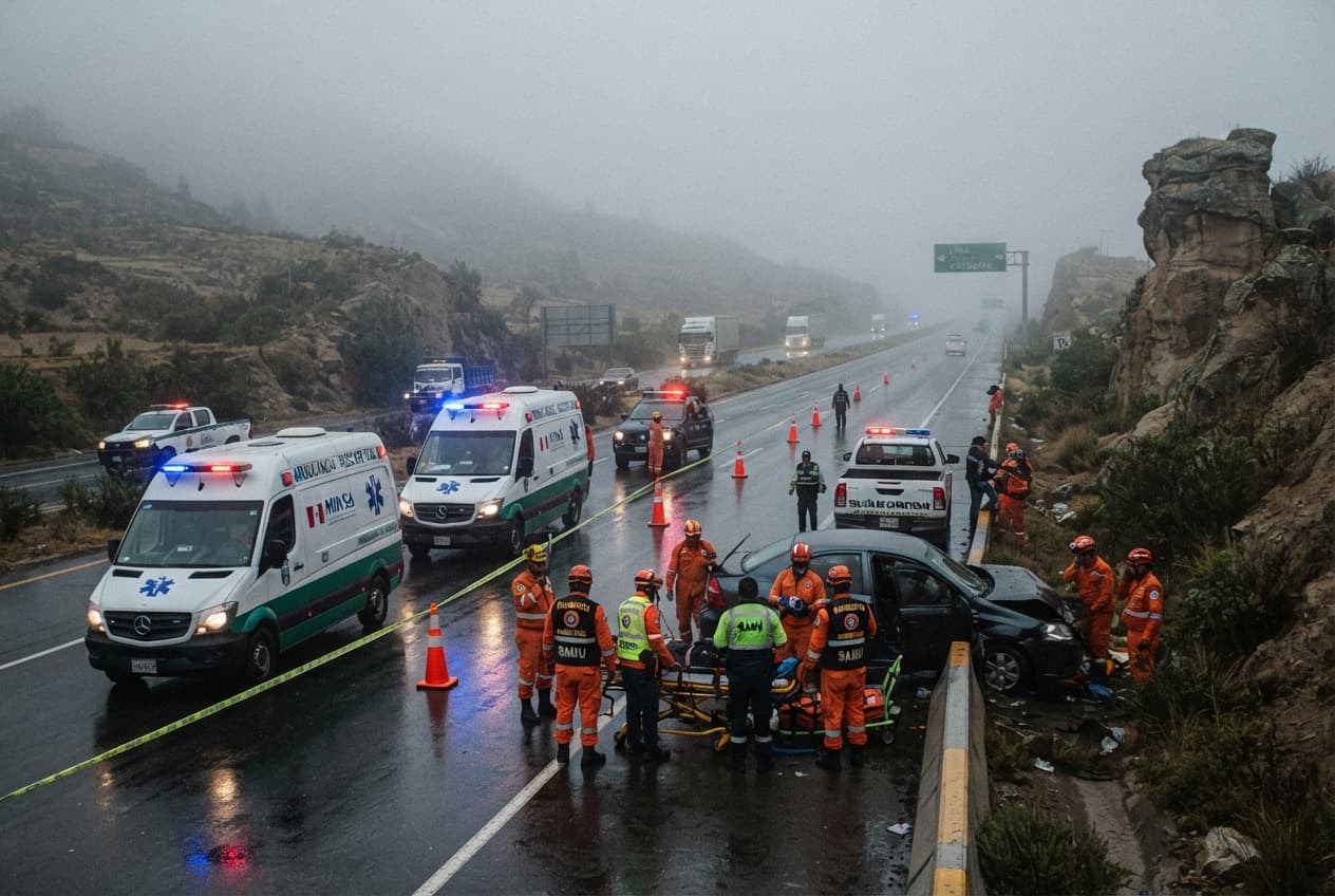 Highway Tragedy Strikes: Seven Passengers Dead After Long-Distance Bus Flips on Pan-American Route Today Highway Tragedy Strikes: Seven Passengers Dead After Long-Distance Bus Flips on Pan-American Route Today