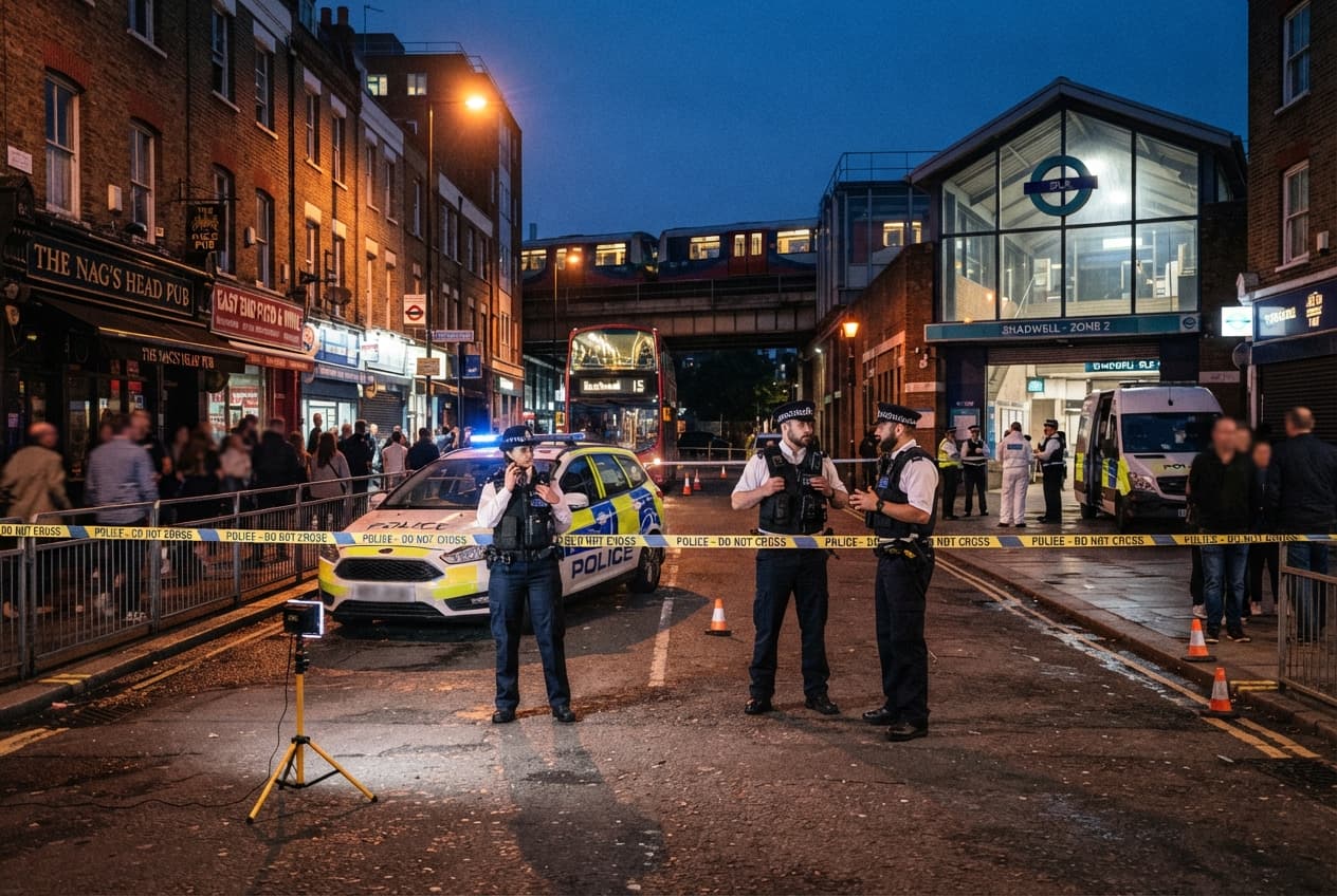 East London Stabbing: Young Man Fatally Wounded During Street Altercation Outside Underground Station East London Stabbing: Young Man Fatally Wounded During Street Altercation Outside Underground Station