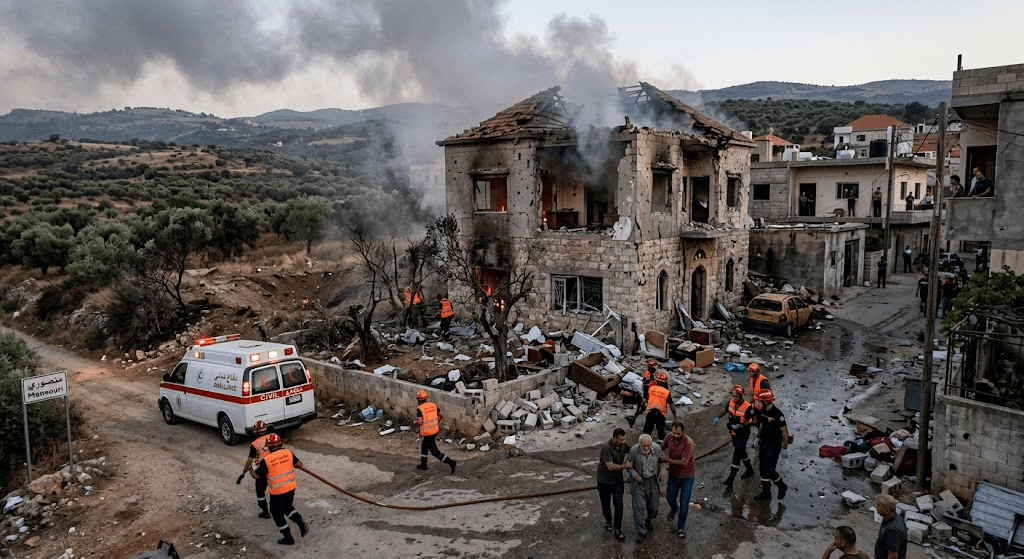 Cross-Border Escalation: Israeli Artillery Shelling Strikes Southern Lebanese Village of Mansouri Cross-Border Escalation: Israeli Artillery Shelling Strikes Southern Lebanese Village of Mansouri