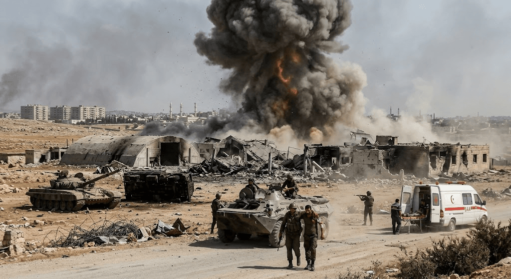 Powerful Explosion Rocks Syrian Army Base Near Aleppo, Injuring at Least Four Powerful Explosion Rocks Syrian Army Base Near Aleppo, Injuring at Least Four