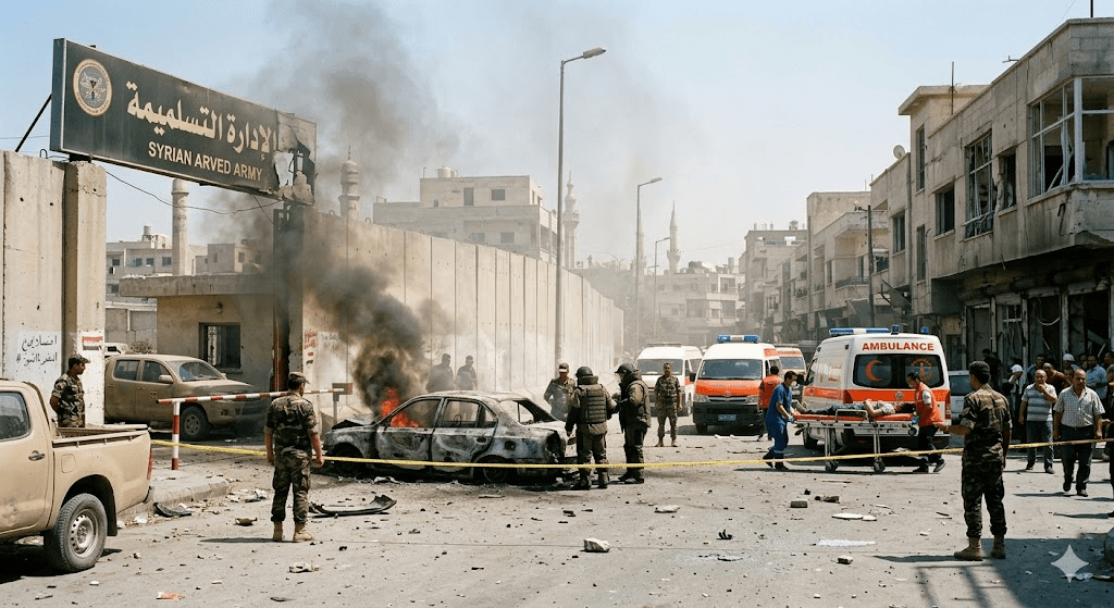 Blast in the Capital: Powerful Explosion Shakes Damascus Near Former Military Headquarters Blast in the Capital: Powerful Explosion Shakes Damascus Near Former Military Headquarters