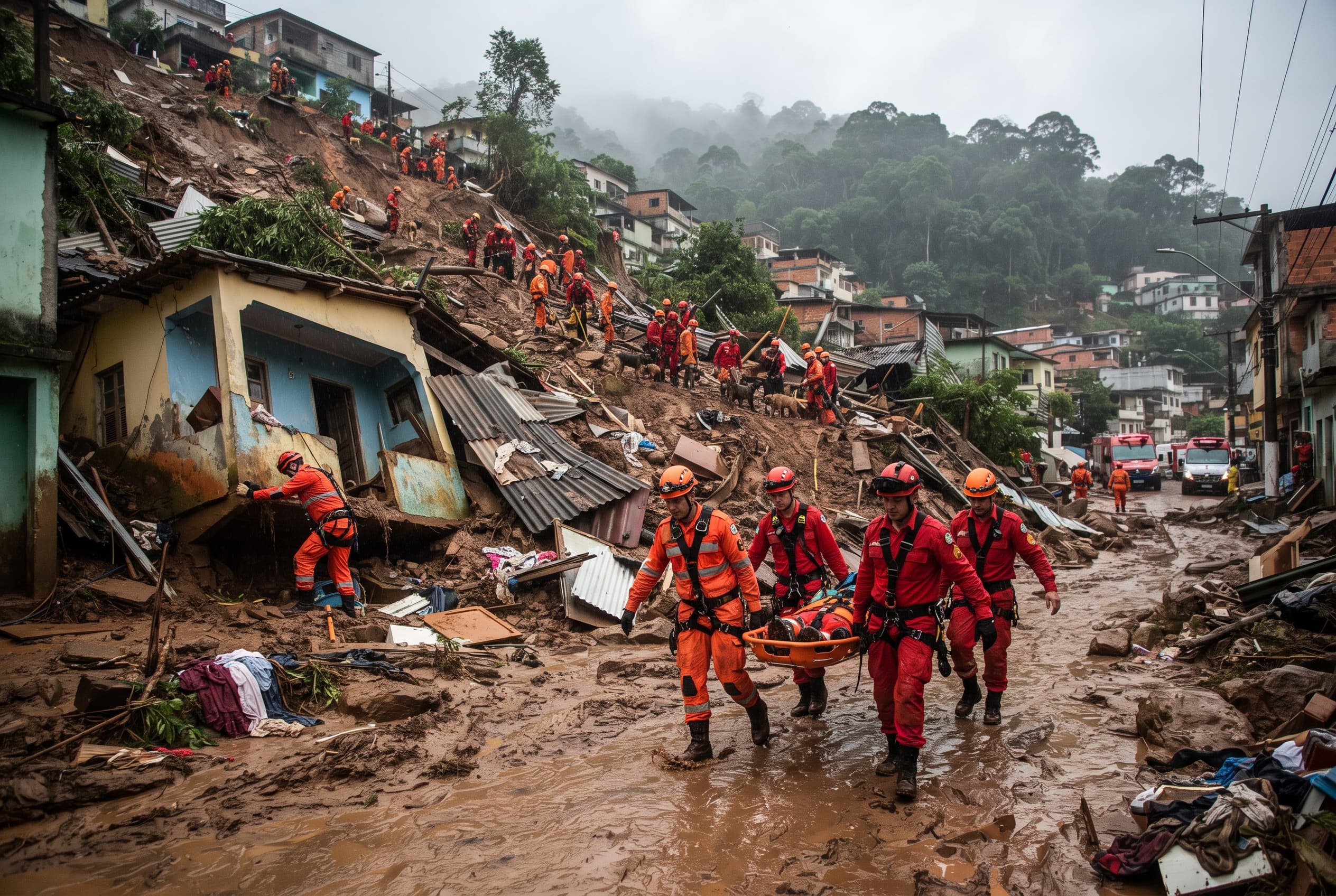 Torrential Rains Disaster: Petrópolis Faces Devastating Flash Floods and Mudslides Leaving Five Dead Torrential Rains Disaster: Petrópolis Faces Devastating Flash Floods and Mudslides Leaving Five Dead