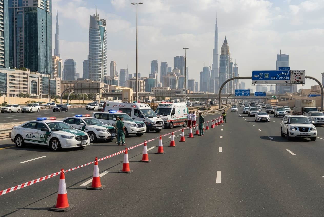 Sheikh Zayed Crash: Speeding SUV Hits Concrete Barrier in Dubai Killing Driver and Injuring Two Sheikh Zayed Crash: Speeding SUV Hits Concrete Barrier in Dubai Killing Driver and Injuring Two