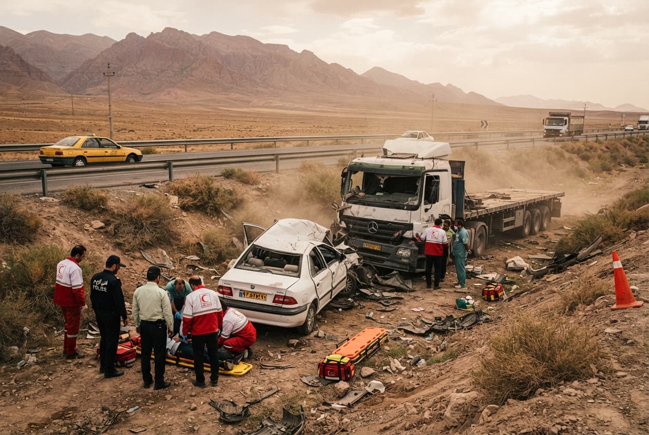 Fatal Transport Crash: Seven Afghan Nationals Die During High Speed Highway Accident In Iran Fatal Transport Crash: Seven Afghan Nationals Die During High Speed Highway Accident In Iran