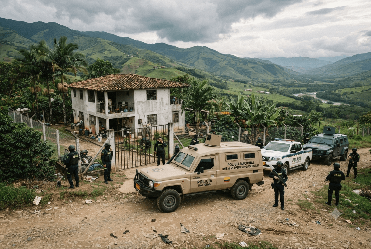 National Police Operation: Two Extortion Gang Suspects Killed During Cauca Valley Shootout National Police Operation: Two Extortion Gang Suspects Killed During Cauca Valley Shootout