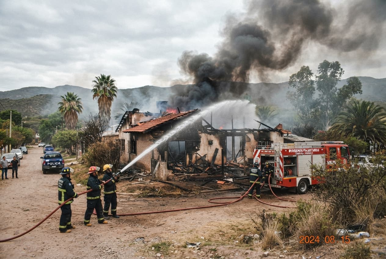 Residential House Fire: Three Children Dead Following Devastating Blaze In Cordoba Home Residential House Fire: Three Children Dead Following Devastating Blaze In Cordoba Home