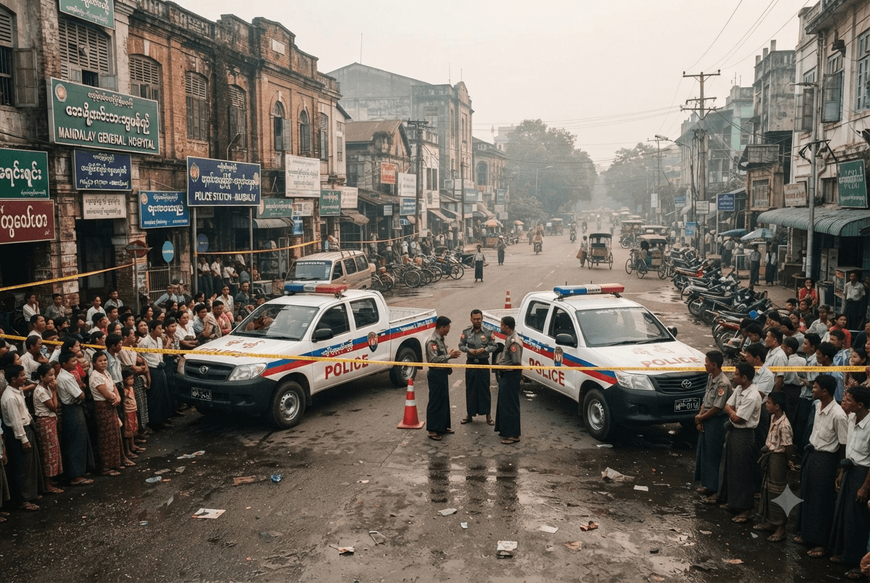 Downtown Jewelry Heist: Armed Robbery And Shootout In Mandalay Leaves Two Guards Dead Today Downtown Jewelry Heist: Armed Robbery And Shootout In Mandalay Leaves Two Guards Dead Today