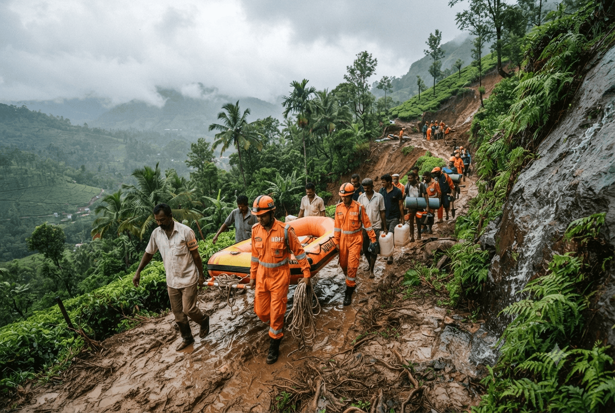 Deadly Mudslide Strikes: Idukki Mountain Homes Buried Completely Under Tons Of Wet Soil Deadly Mudslide Strikes: Idukki Mountain Homes Buried Completely Under Tons Of Wet Soil