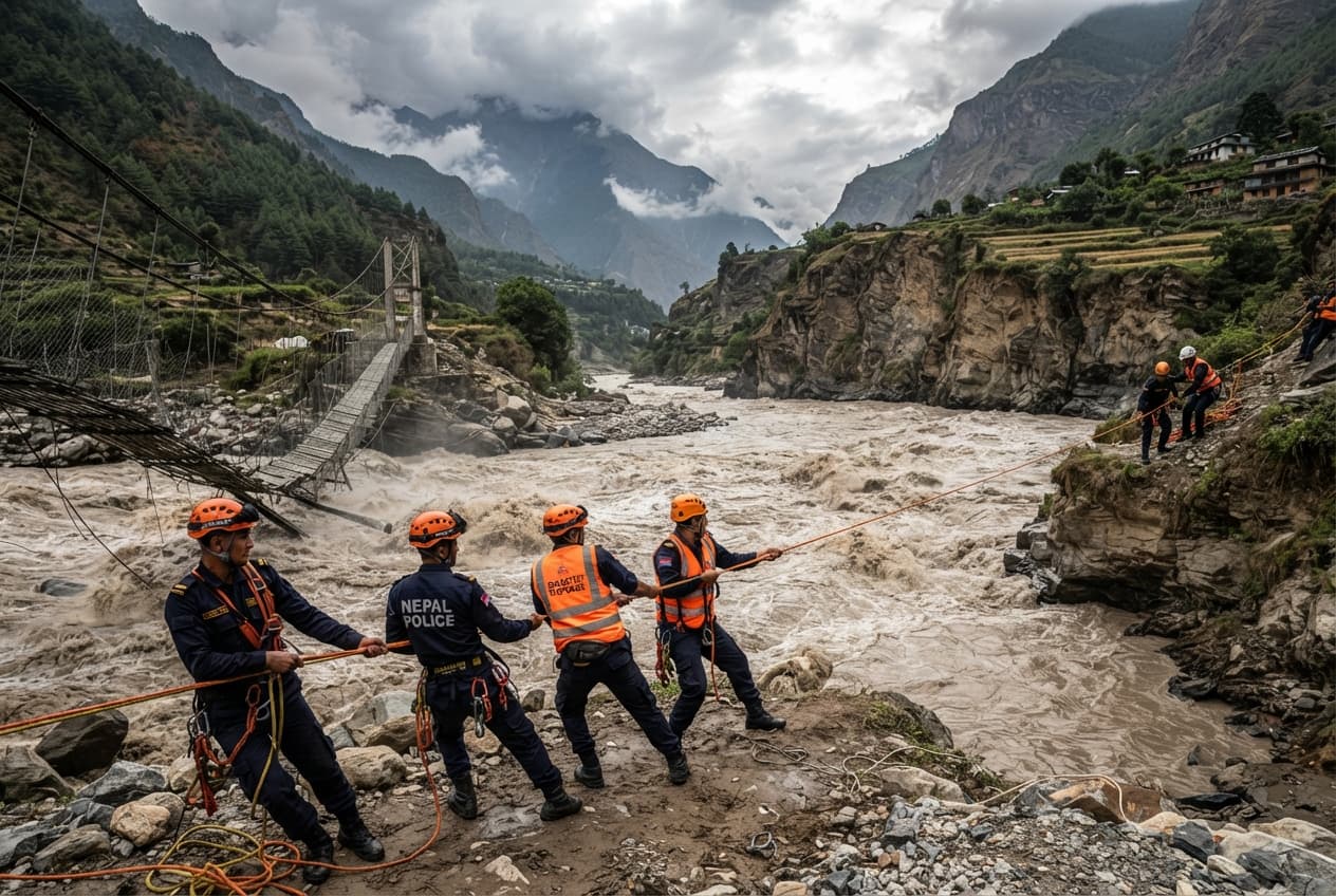 Flash Floods, Nepal: Fourteen Dead and Eleven Missing as Heavy Rains Lash Mountainous Communities Flash Floods, Nepal: Fourteen Dead and Eleven Missing as Heavy Rains Lash Mountainous Communities