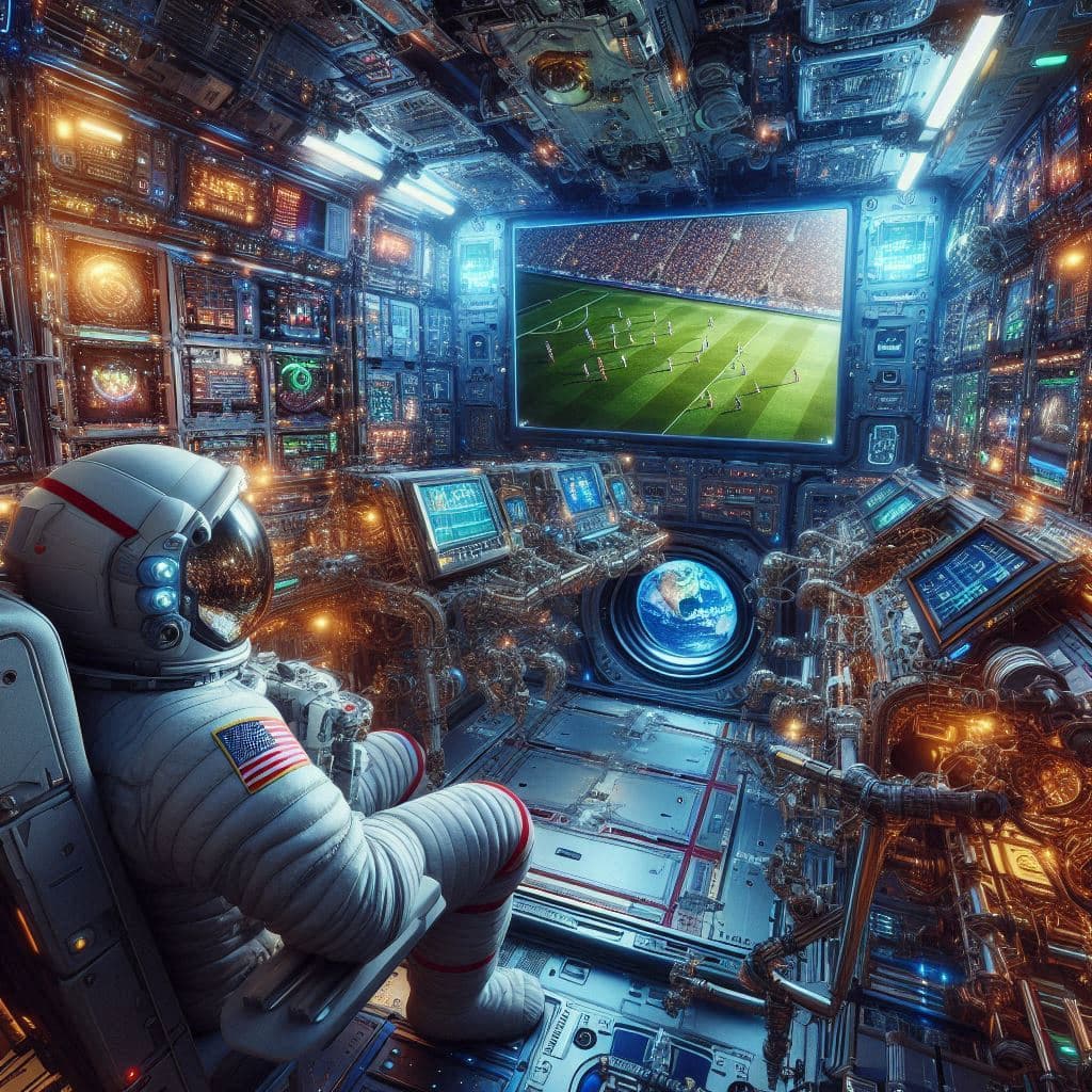 When Earth Cheers Below, Does the Super Bowl Reach Orbit Too? When Earth Cheers Below, Does the Super Bowl Reach Orbit Too?