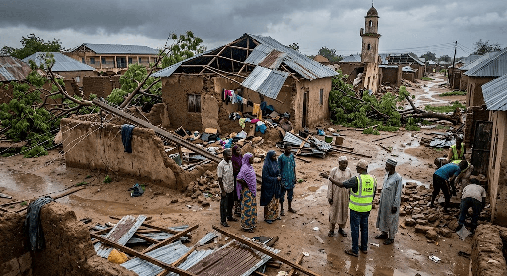 Tragedy in Jigawa: Deadly Windstorm Ravages 13 Local Government Areas, Leaving 7 Dead and 53 Injured Tragedy in Jigawa: Deadly Windstorm Ravages 13 Local Government Areas, Leaving 7 Dead and 53 Injured