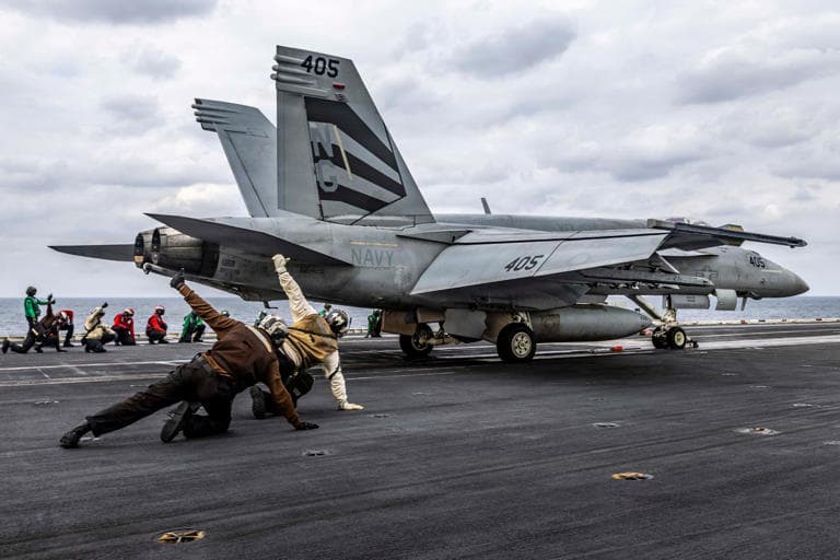 U.S. Shoots Down Iranian Drone Flying Towards Aircraft Carrier, Navy Says U.S. Shoots Down Iranian Drone Flying Towards Aircraft Carrier, Navy Says