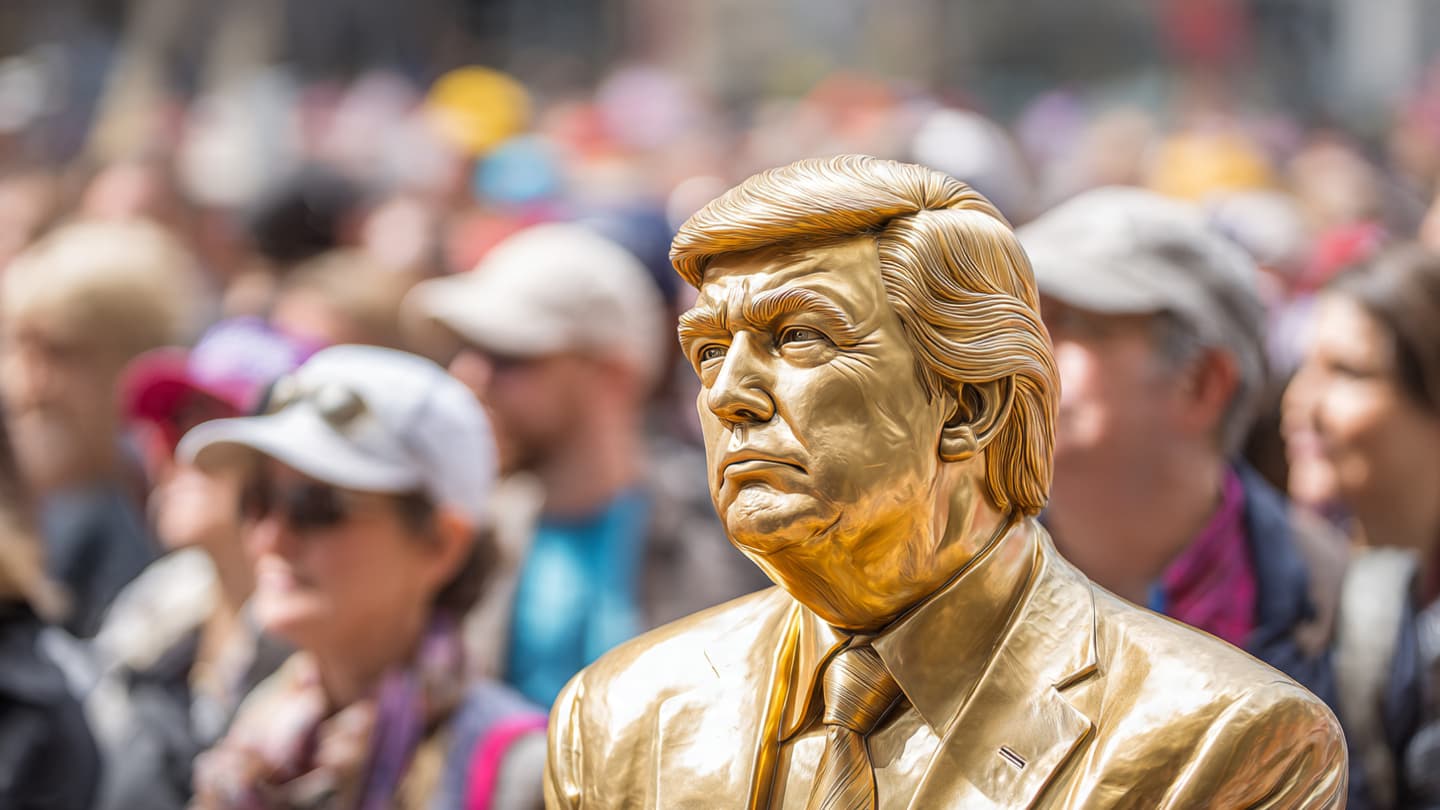The Golden Statue Stands Amid American Politics and Popular Culture The Golden Statue Stands Amid American Politics and Popular Culture
