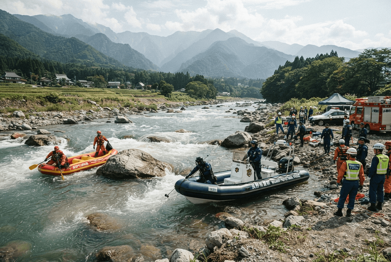 Swimmer Drowning Tragedy: Nagano River Incident Claims Life Despite Emergency Rescue Response Swimmer Drowning Tragedy: Nagano River Incident Claims Life Despite Emergency Rescue Response