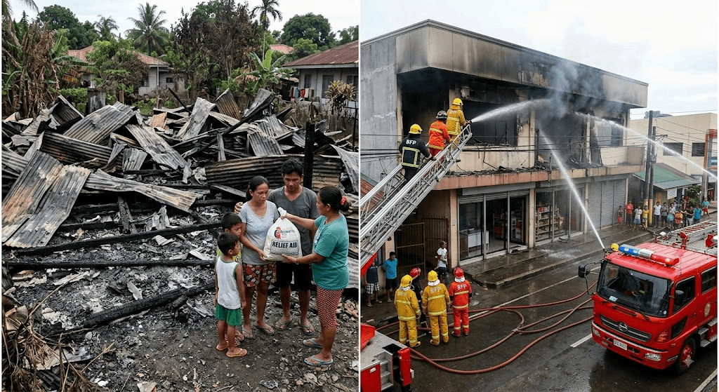Flames Strike the Visayas: Fire Razes Silay House, Scorches Balasan Store Front Flames Strike the Visayas: Fire Razes Silay House, Scorches Balasan Store Front