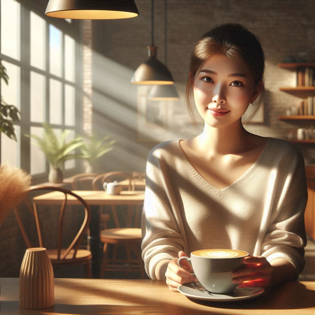 “In the Warmth of Café Light: Reflections on Ratu Rizky Nabila’s Quiet Moments” “In the Warmth of Café Light: Reflections on Ratu Rizky Nabila’s Quiet Moments”