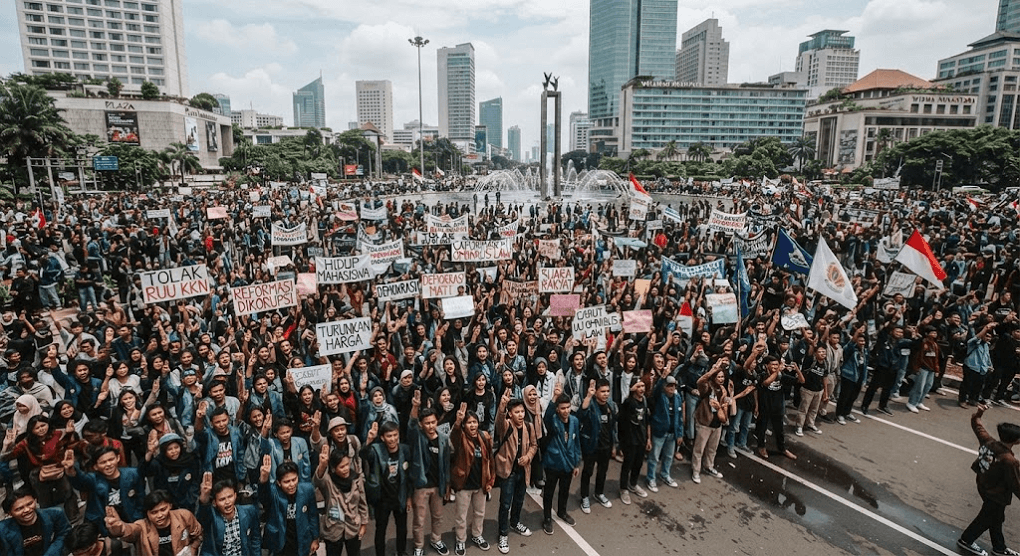 Unrest in Jakarta: Massive Student Protests Erupt Over Rising Economic and Political Grievances Unrest in Jakarta: Massive Student Protests Erupt Over Rising Economic and Political Grievances