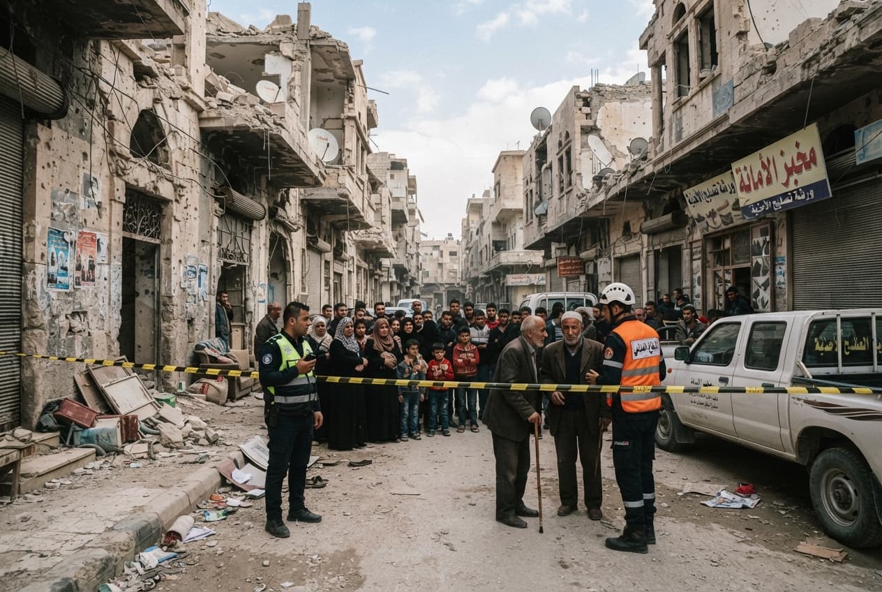 Aleppo, Syria: Collapsed Damaged Infrastructure Rubble Kills Three Children Playing in Historic Quarter Aleppo, Syria: Collapsed Damaged Infrastructure Rubble Kills Three Children Playing in Historic Quarter