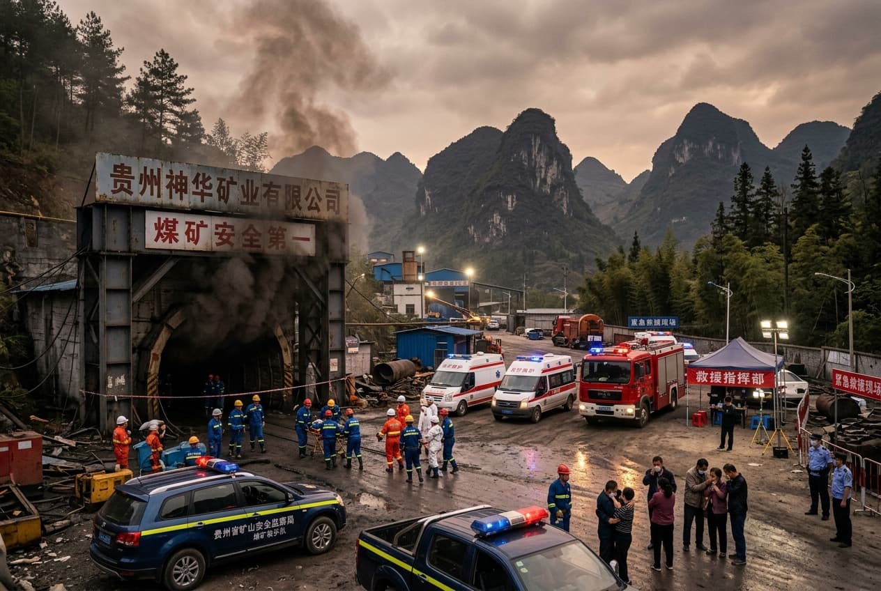 Guizhou Mine Disaster: Coal Mine Gas Explosion Traps and Kills 8 Miners Underground Guizhou Mine Disaster: Coal Mine Gas Explosion Traps and Kills 8 Miners Underground
