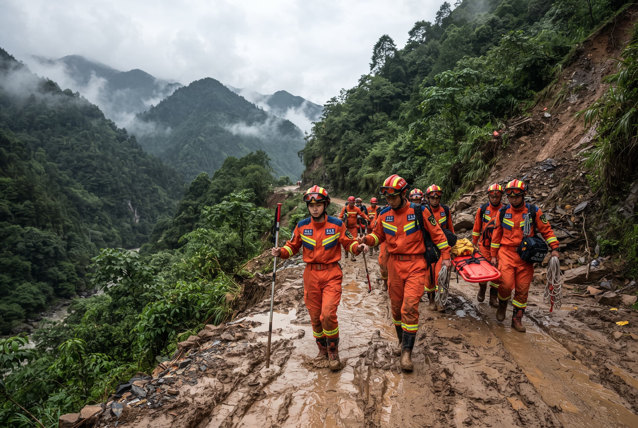 Mountain Mudslide Destroys Homes in Rural Sichuan Village, Leaving Six Dead in Disaster Mountain Mudslide Destroys Homes in Rural Sichuan Village, Leaving Six Dead in Disaster