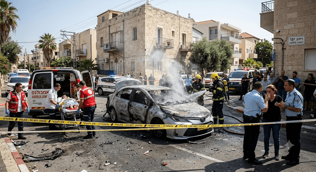 Jaffa Blast: Father Dead, 6-Year-Old Son Injured in Fatal Car Explosion Jaffa Blast: Father Dead, 6-Year-Old Son Injured in Fatal Car Explosion