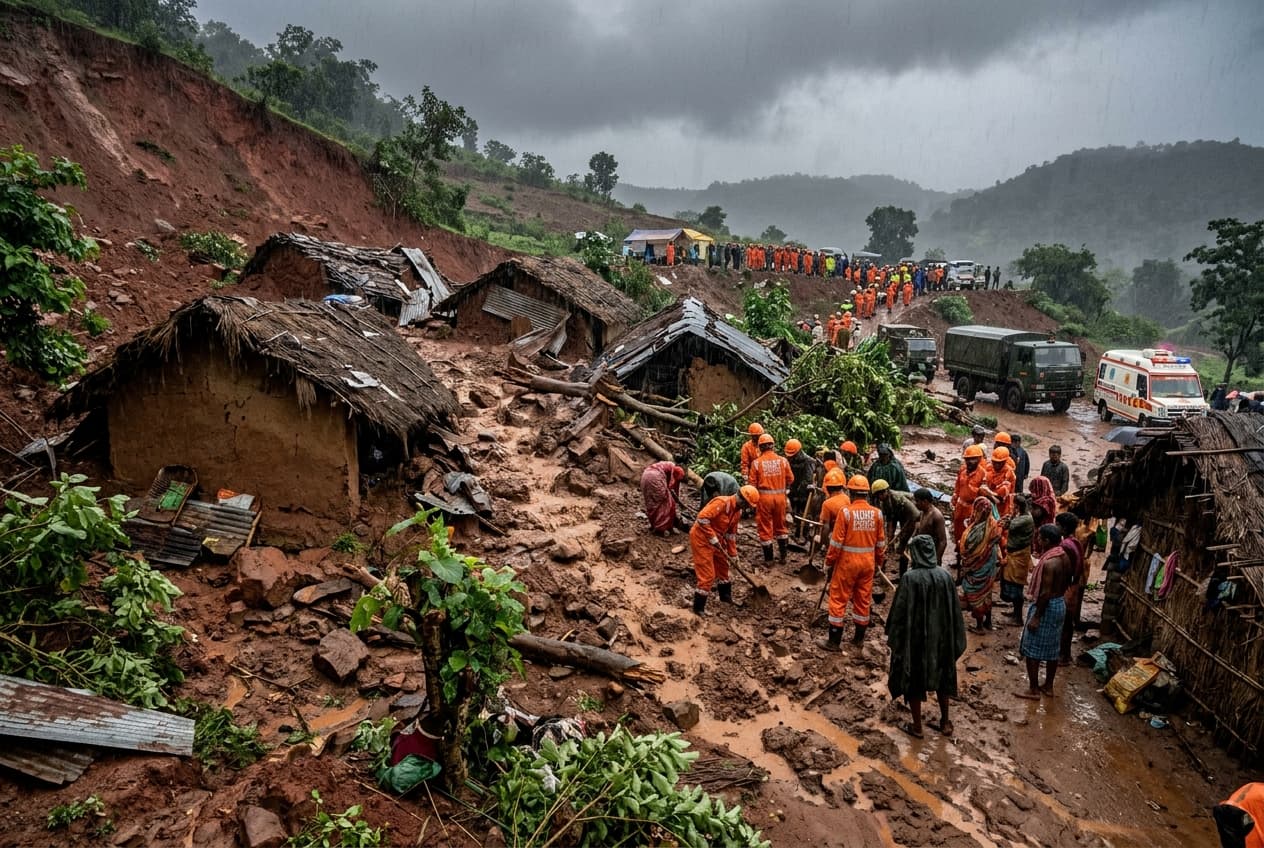 Landslide During Cyclone Arnab Kills Three In Kandhamal, Infant Among Dead, Rescue Teams Deployed Landslide During Cyclone Arnab Kills Three In Kandhamal, Infant Among Dead, Rescue Teams Deployed
