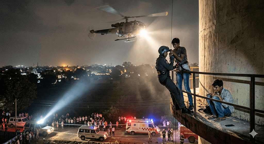 Tragedy at the Top: UP Teen Falls to Death During Social Media Stunt; Two Others Saved in Heroic Air Force Rescue Tragedy at the Top: UP Teen Falls to Death During Social Media Stunt; Two Others Saved in Heroic Air Force Rescue