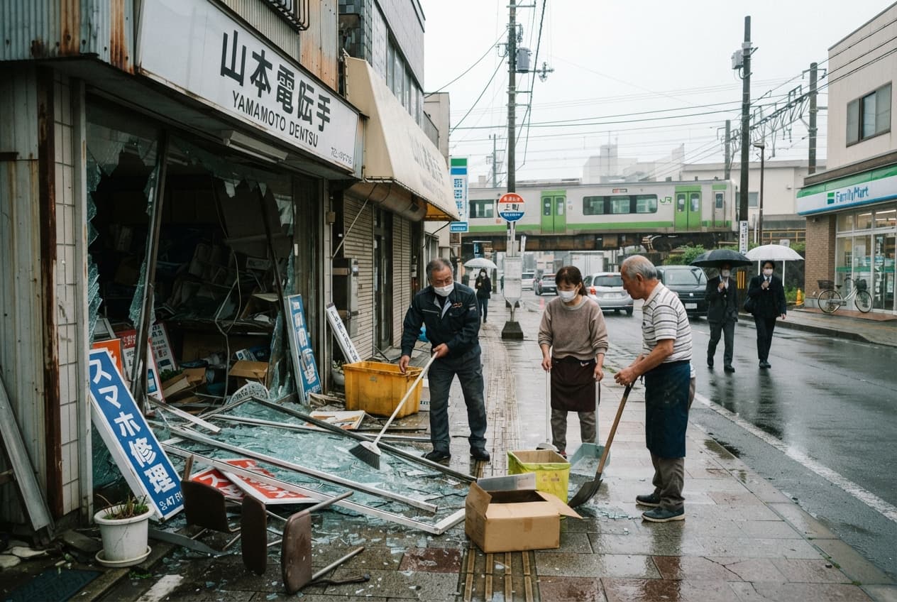 Offshore Tohoku Earthquake Strikes: Japan Coastal Region Reports Minor Injuries From Falling Objects Offshore Tohoku Earthquake Strikes: Japan Coastal Region Reports Minor Injuries From Falling Objects