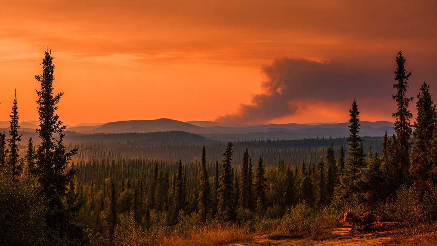 When the Horizon Bleeds Crimson, Shadows Lengthen Over the Silent Northern Forest Floor Today When the Horizon Bleeds Crimson, Shadows Lengthen Over the Silent Northern Forest Floor Today
