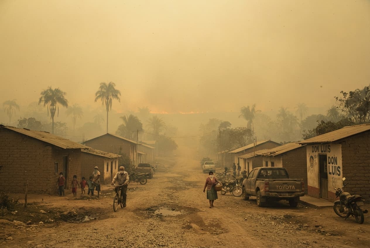 Smoke Crisis, Eastern Bolivia: Wildfires and Severe Drought Choke Communities, Claiming One Life and Spurring Hospitalizations Smoke Crisis, Eastern Bolivia: Wildfires and Severe Drought Choke Communities, Claiming One Life and Spurring Hospitalizations