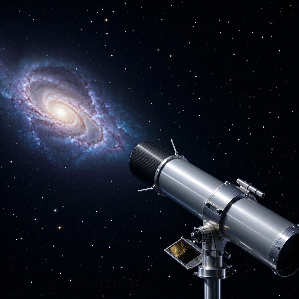 The universe reveals its secrets to a new observer. The universe reveals its secrets to a new observer.