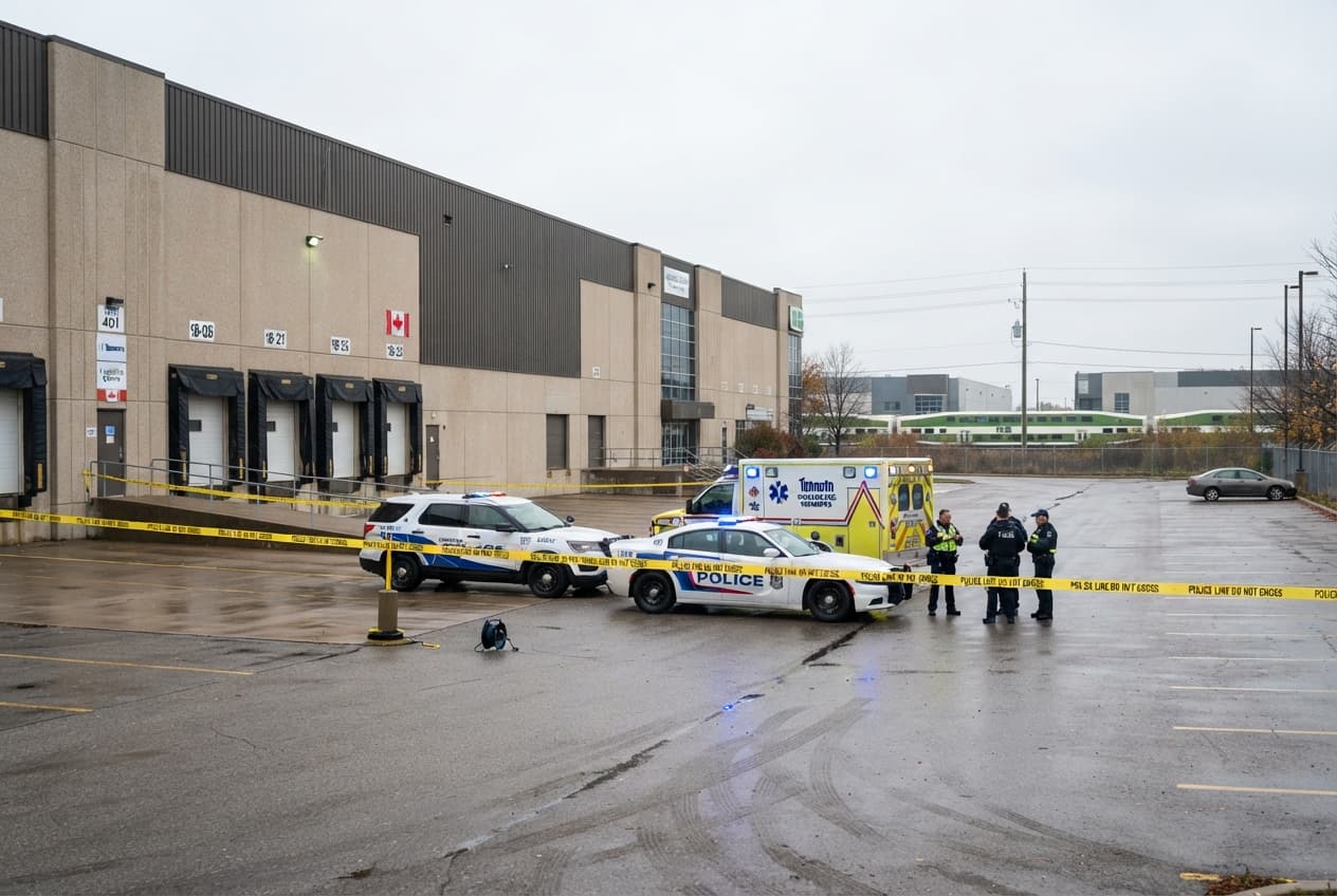 Fatal Workplace Shooting: Dispute Inside Industrial Warehouse Leaves Two Dead Near Toronto Fatal Workplace Shooting: Dispute Inside Industrial Warehouse Leaves Two Dead Near Toronto