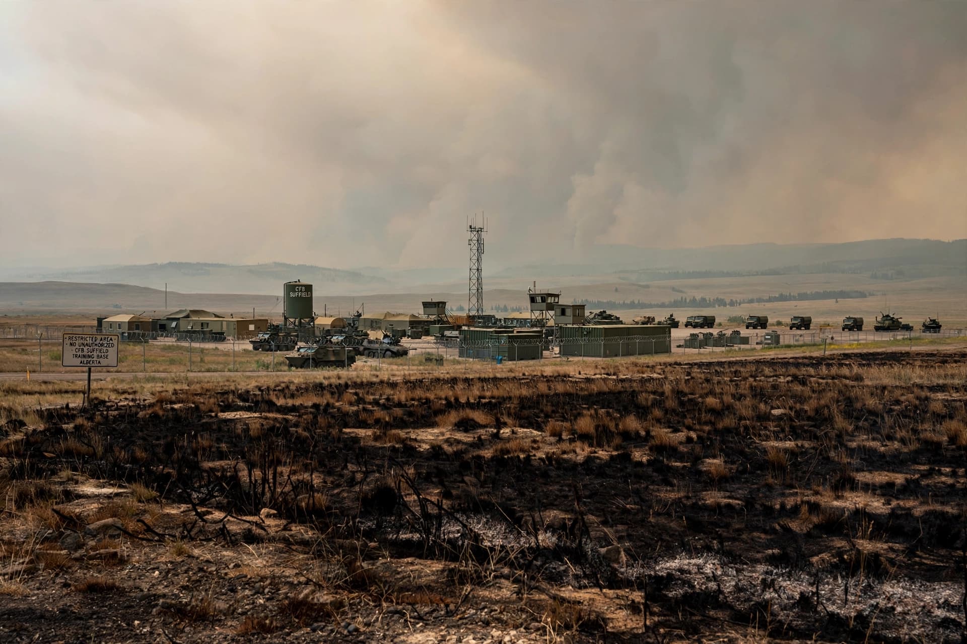 The wind shifted, the fire spread, and a base fell silent. The wind shifted, the fire spread, and a base fell silent.