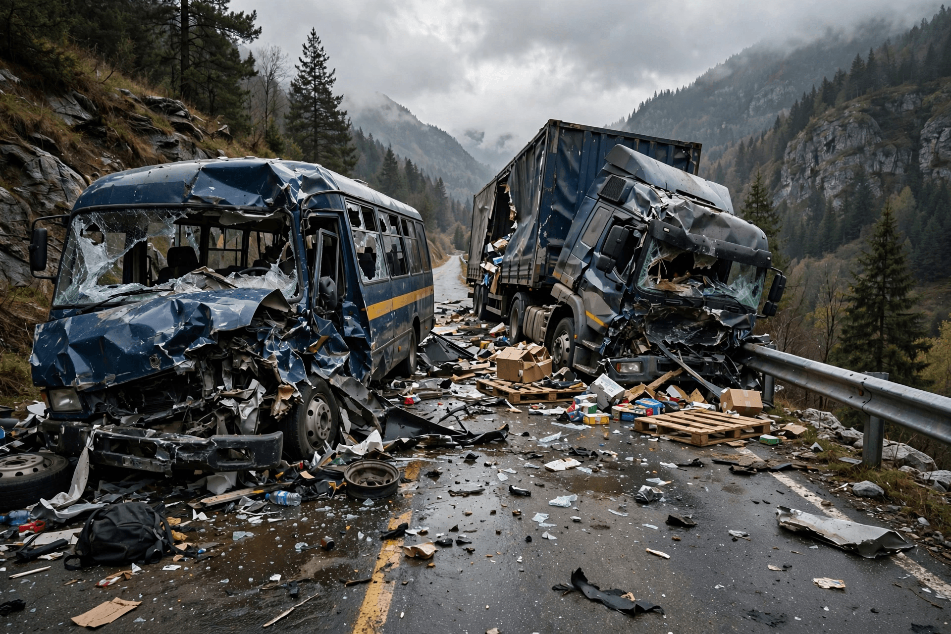 Deadly Collision in Colombia: Seven Dead After Minibus and Truck Crash Head-on Today Deadly Collision in Colombia: Seven Dead After Minibus and Truck Crash Head-on Today