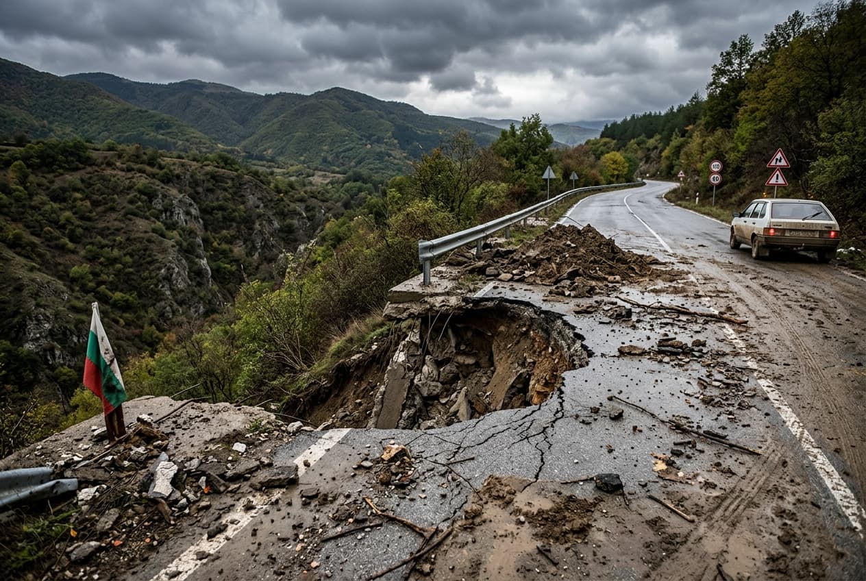 Two Dead in Bulgaria as Violent Rainfall Causes Mudflows and Bridge Collapses Two Dead in Bulgaria as Violent Rainfall Causes Mudflows and Bridge Collapses