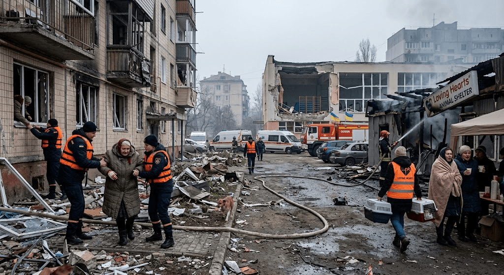 Odesa Under Fire: Russian Strike Blitz Leaves 8 Injured, Damaging Homes, Schools, and Shelters Odesa Under Fire: Russian Strike Blitz Leaves 8 Injured, Damaging Homes, Schools, and Shelters