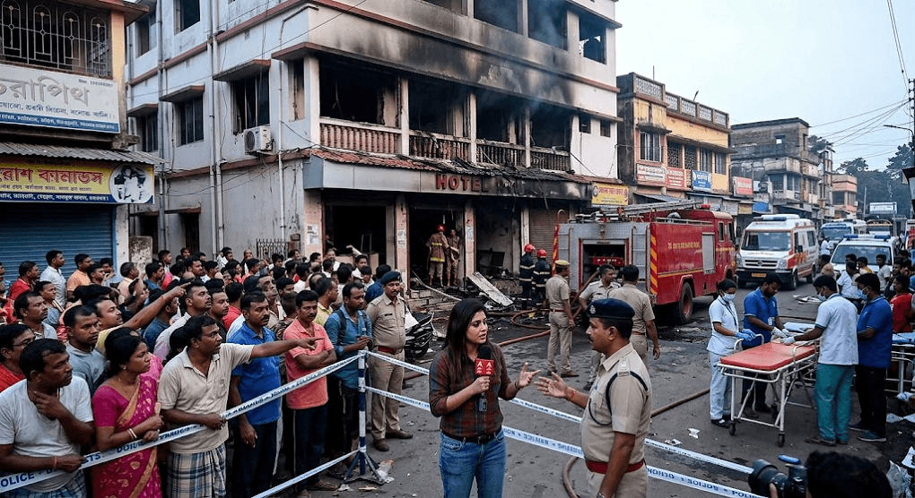 Tragedy in Tarapith: Hotel Short Circuit Kills 6, Leaves Several Injured Tragedy in Tarapith: Hotel Short Circuit Kills 6, Leaves Several Injured