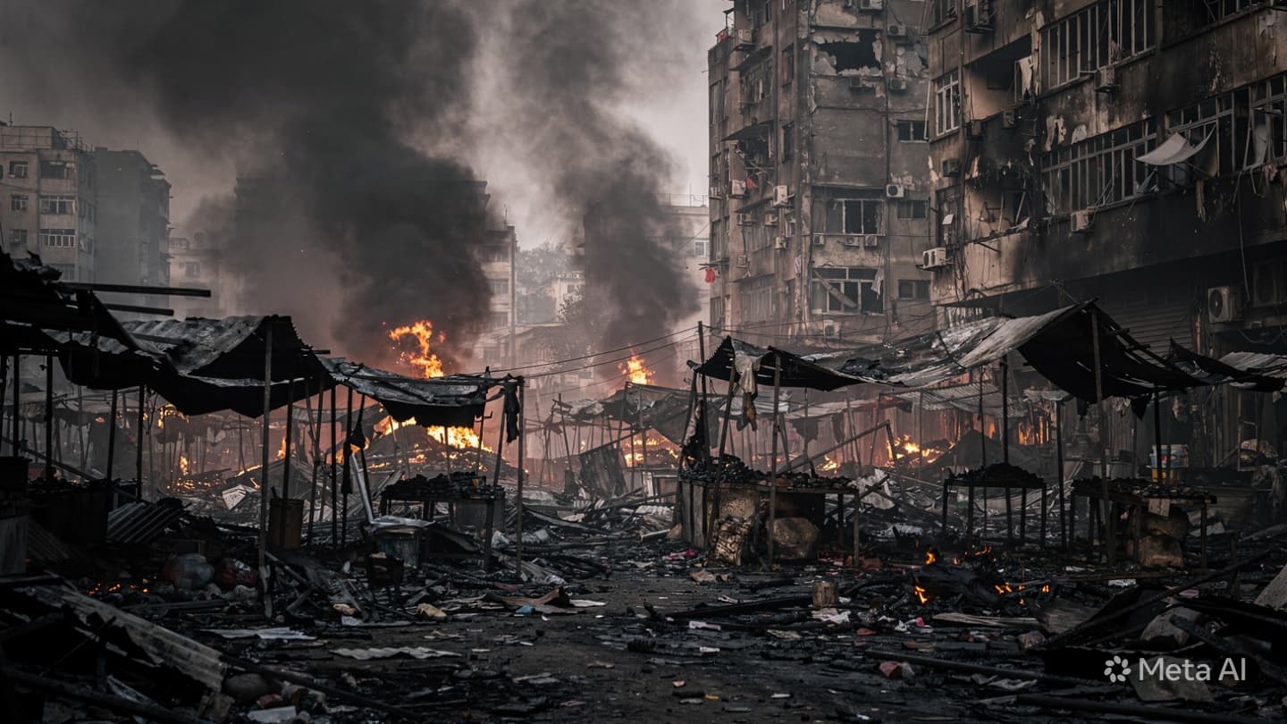 Fatal Fire In Yangon: Three Lives Lost Following Destructive Marketplace Blaze In City Center Fatal Fire In Yangon: Three Lives Lost Following Destructive Marketplace Blaze In City Center