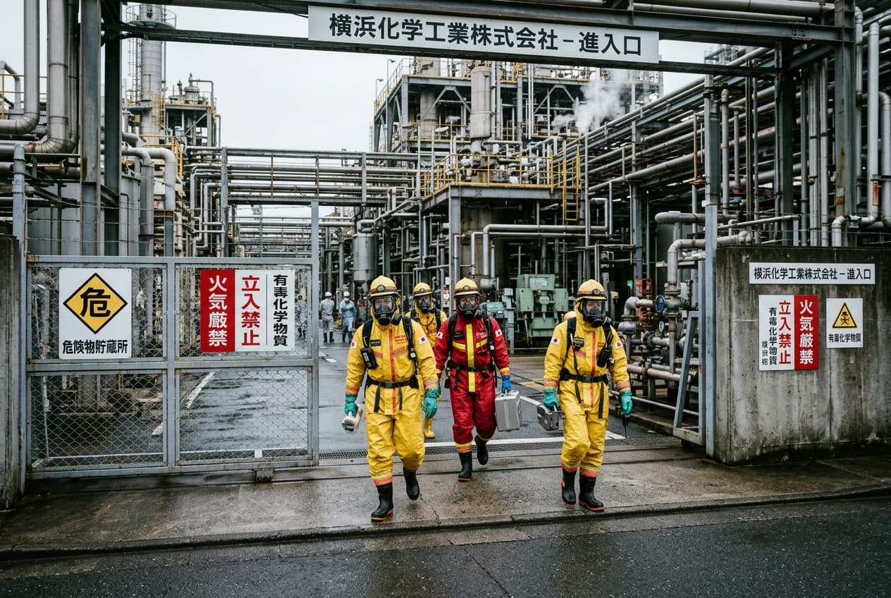 Japan Processing Plant Leak Sends Nine Workers To Hospital With Chemical Exposure Japan Processing Plant Leak Sends Nine Workers To Hospital With Chemical Exposure