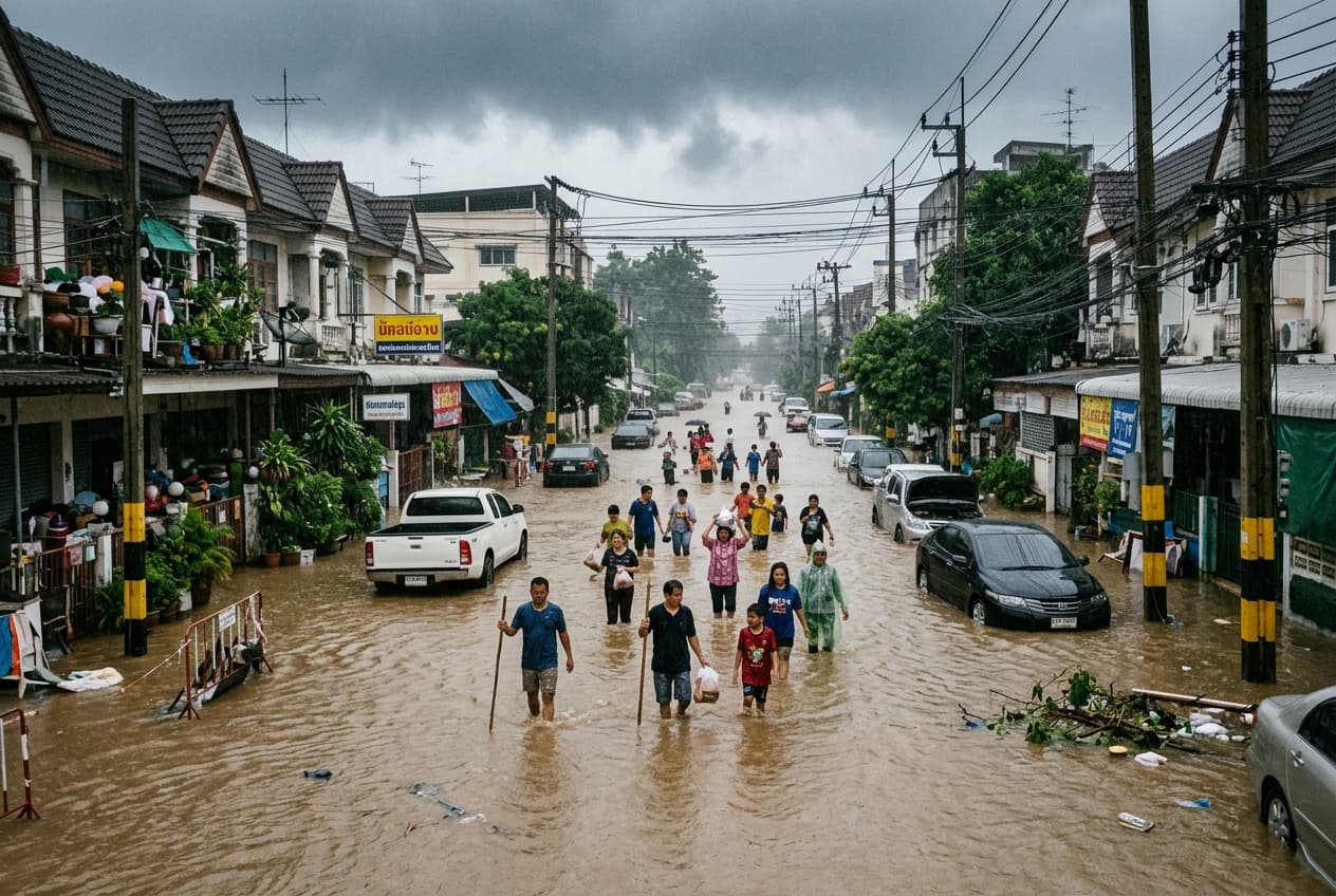 Heavy Monsoon Floods Paralyze Bangkok, Fifty Thousand Homes Hit, Streets Turn Into Rivers Overnight Heavy Monsoon Floods Paralyze Bangkok, Fifty Thousand Homes Hit, Streets Turn Into Rivers Overnight