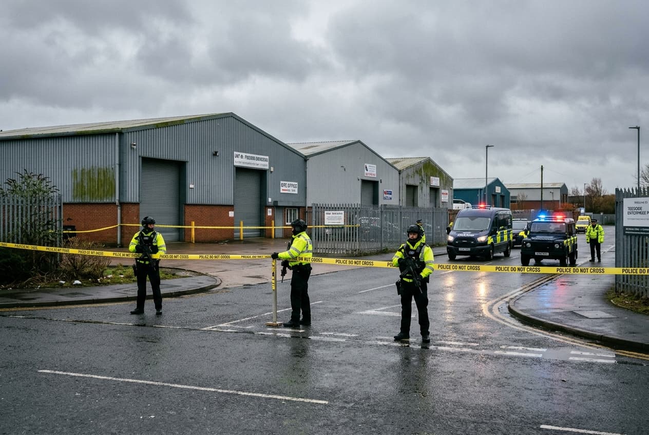 Fatal Shooting At British Industrial Site Kills Worker, Police Detain Colleague, Factory Sealed Fatal Shooting At British Industrial Site Kills Worker, Police Detain Colleague, Factory Sealed