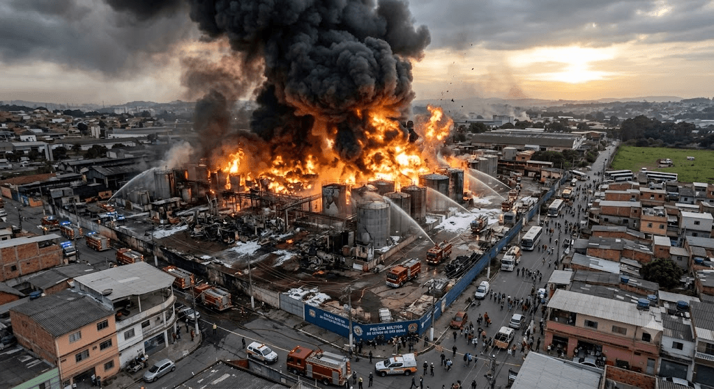 Massive Chemical Plant Fire Triggers Mass Evacuation Near São Paulo Massive Chemical Plant Fire Triggers Mass Evacuation Near São Paulo