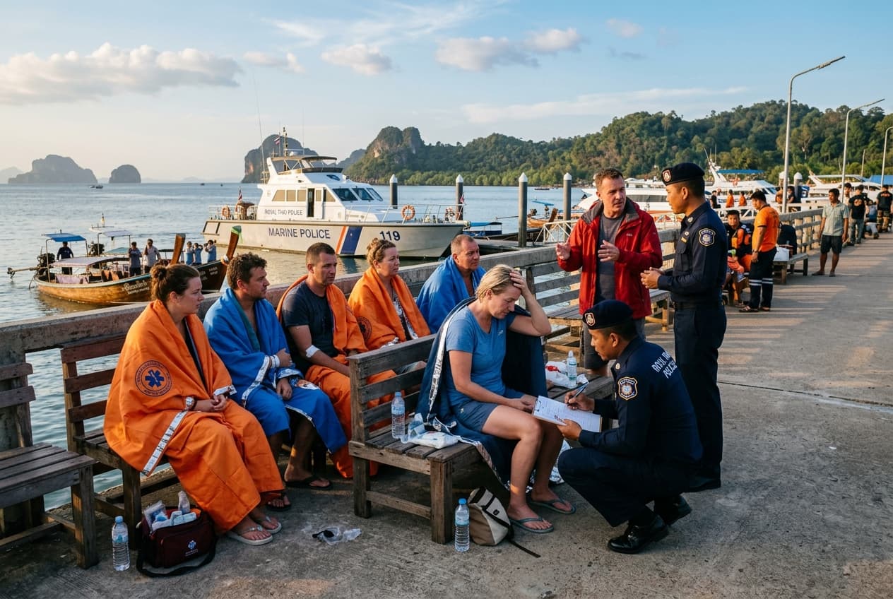 Thailand Tourist Boat Suffers Engine Blast, Ten People Hurt During Island Trip Thailand Tourist Boat Suffers Engine Blast, Ten People Hurt During Island Trip