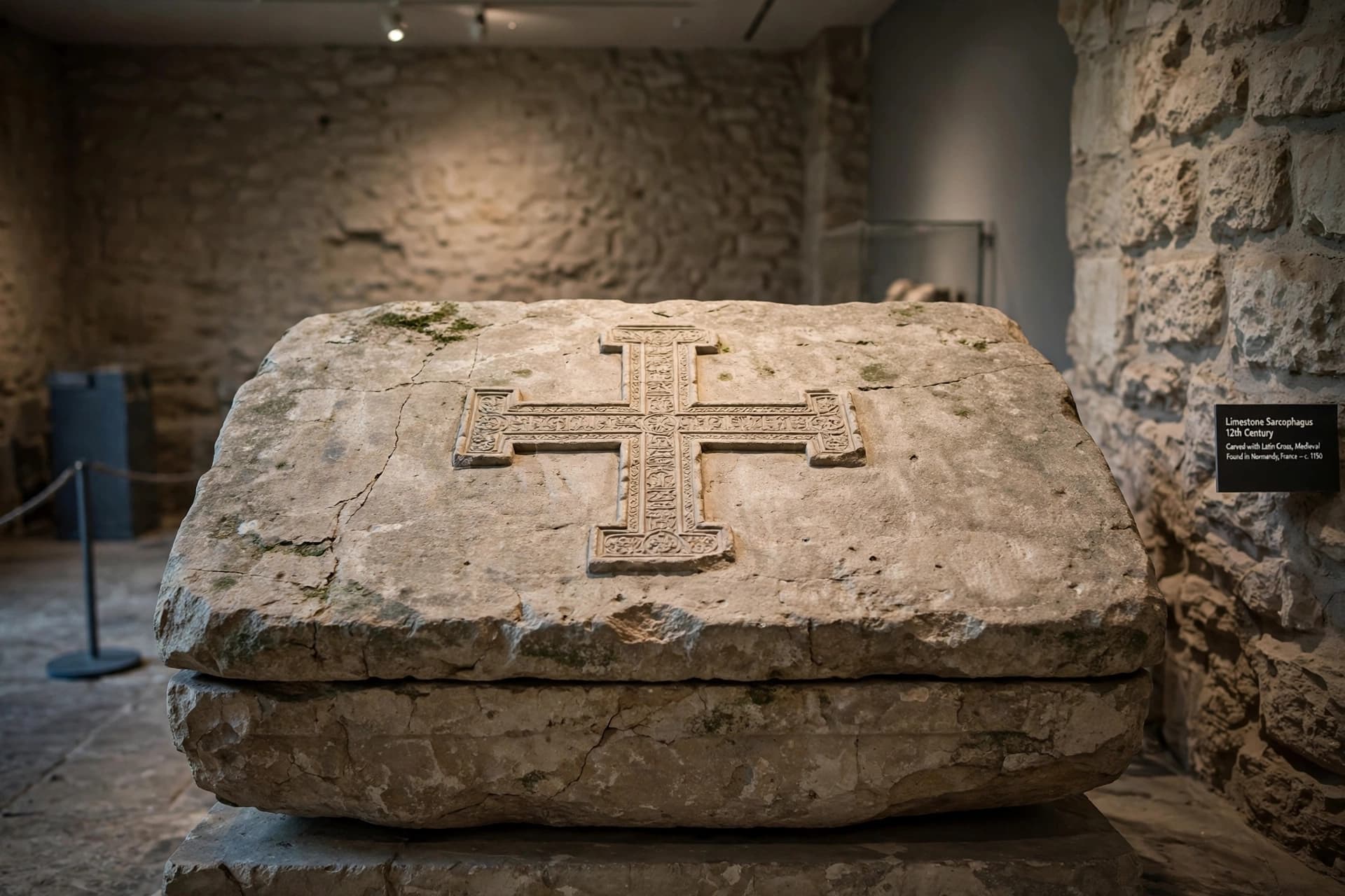 The lid was carved with a cross; the bones told the rest. The lid was carved with a cross; the bones told the rest.