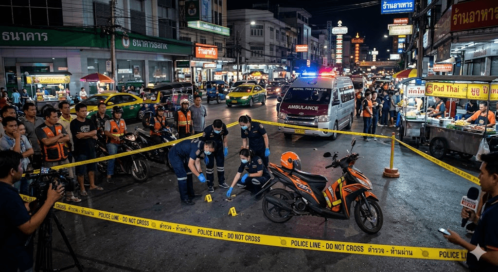 Bangkok Horror: Off-Duty Police Officer Kills Motorcycle Taxi Rider, Injures Two Others Over Fare Dispute Bangkok Horror: Off-Duty Police Officer Kills Motorcycle Taxi Rider, Injures Two Others Over Fare Dispute