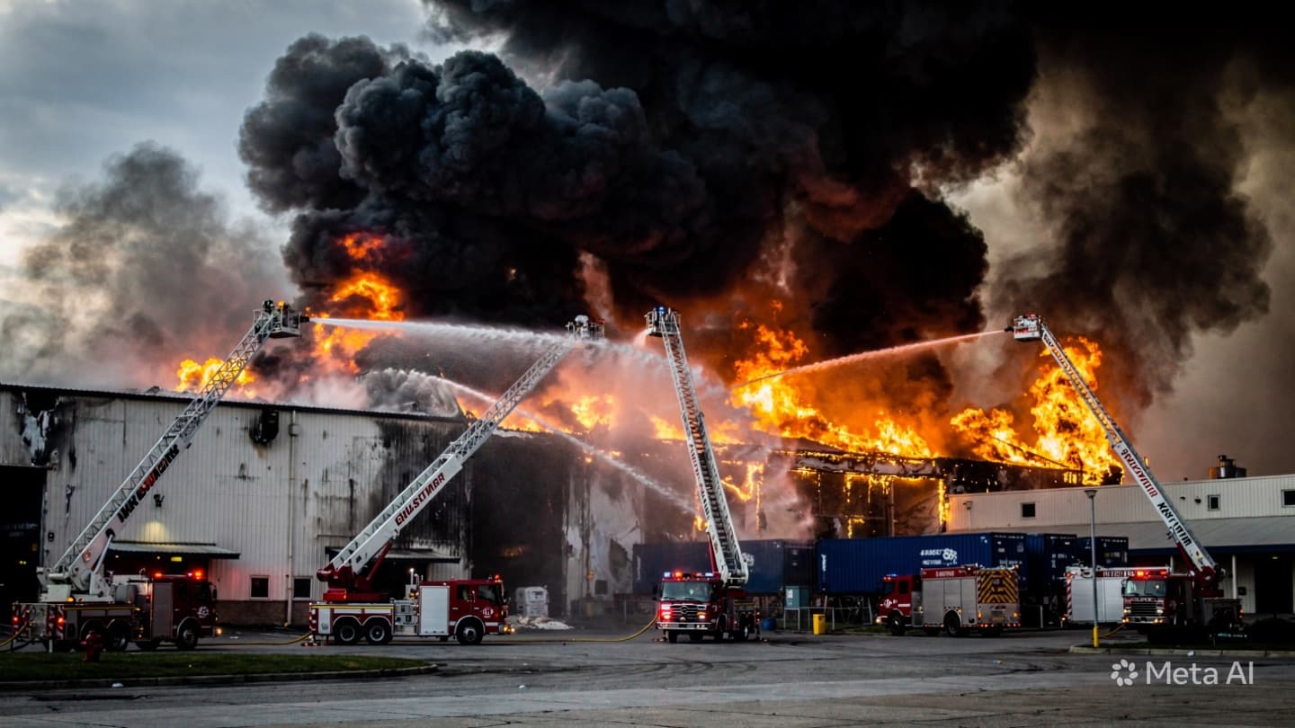 Industrial Fire Claims Two Lives: Workers Die In Logistics Warehouse Blaze In Southern Germany Industrial Fire Claims Two Lives: Workers Die In Logistics Warehouse Blaze In Southern Germany